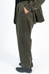 7W Corduroy High Waisted NIME Pants Gray