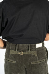 7W Corduroy High Waisted NIME Pants Gray