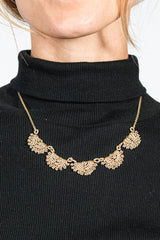 Ripple Lace Petit Necklace Gold