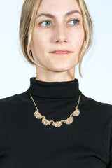 Ripple Lace Petit Necklace Gold