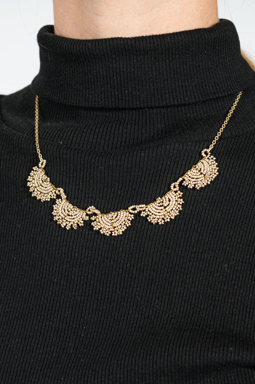 Ripple Lace Petit Necklace Gold