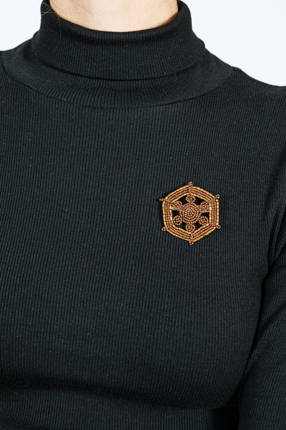 Kaleidoscope Brooch Gold