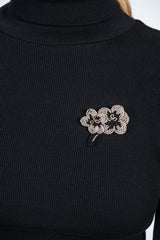 Double Flower Brooch