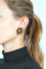 Daisy Earrings Bronze