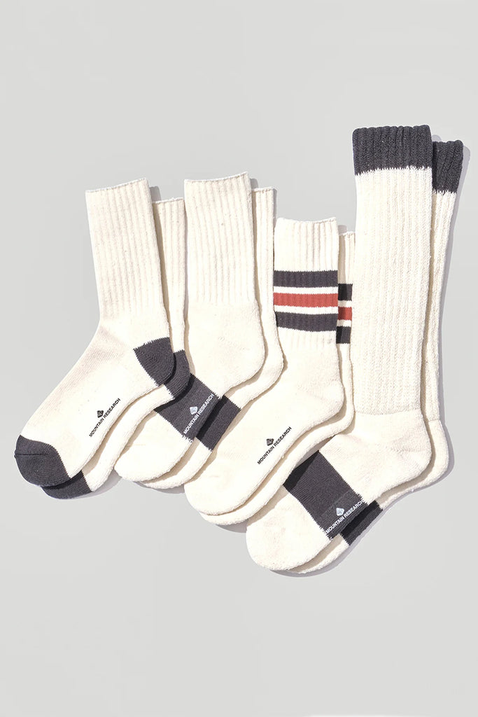 4 Socks Set-Charcoal Grey