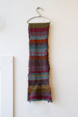 Cotton Knit Scarf Blue