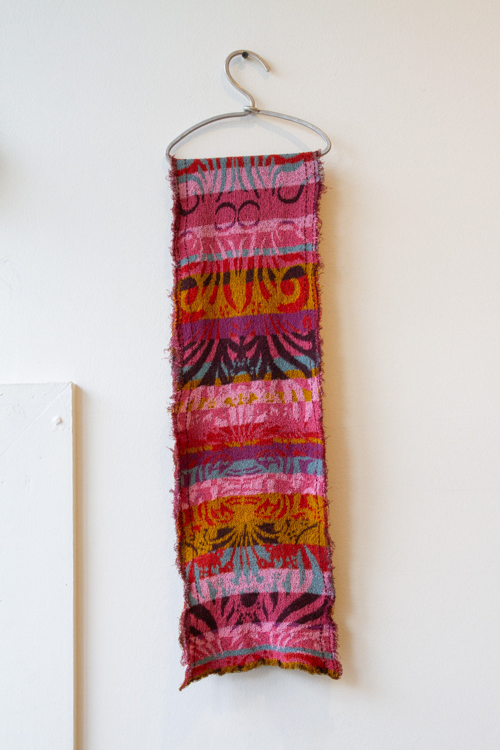 Cotton Knit Scarf Pink