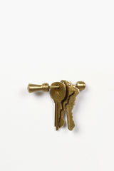 Tall Brass Totem Key Holder