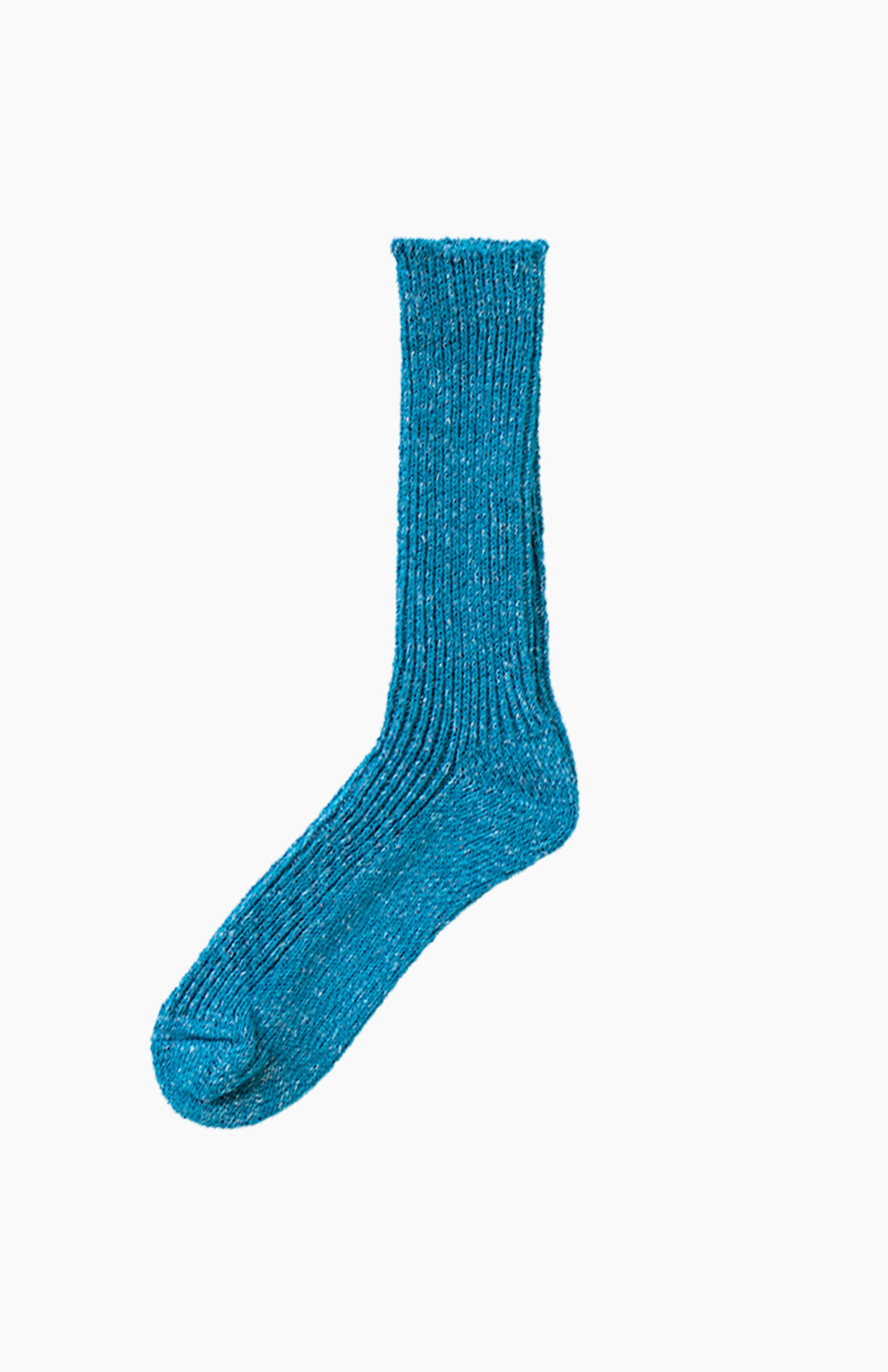 Hemp Cotton Ribbed Socks Seagulls Blue