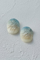 Washi and Silver and Gold Thread Earrings 007