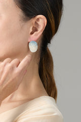 Washi and Silver and Gold Thread Earrings 007
