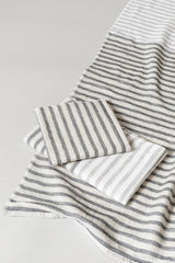 Linen Border Bath Towel