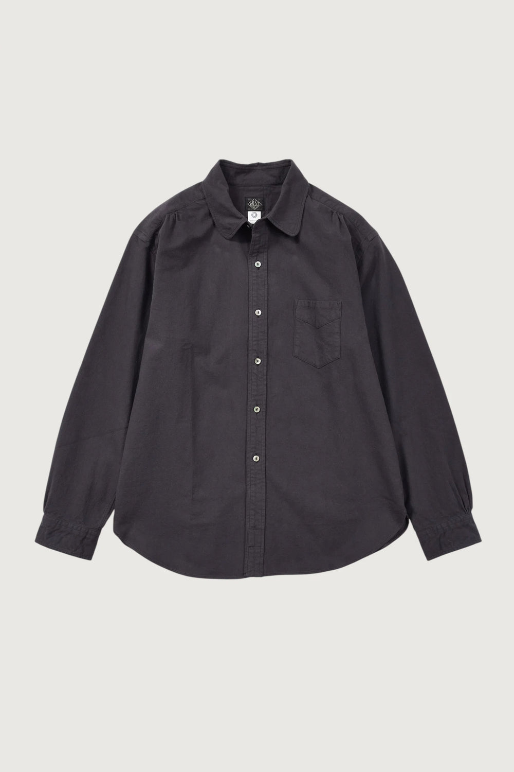 Rounder Shirt Cotton Suede Gray