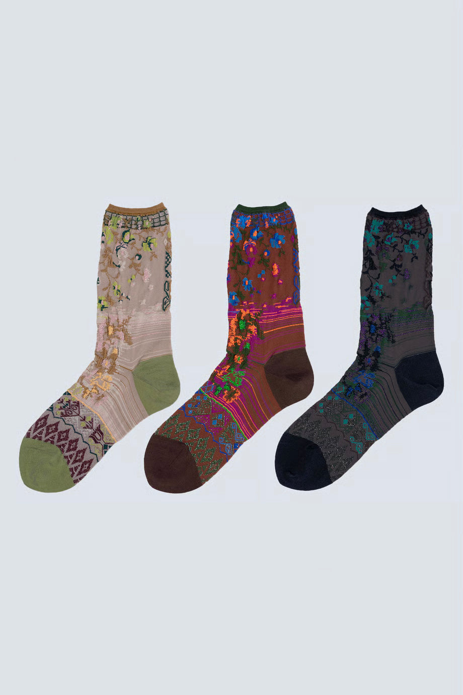 Antiqua Flower Socks