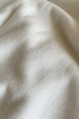 Silk and Cashmere Jersey L/S Crew Neck White