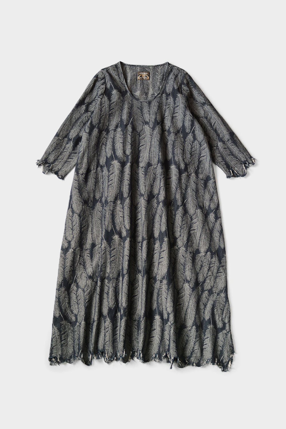 5oz MAGPIE Denim OLIVE Dress, Dark Indigo