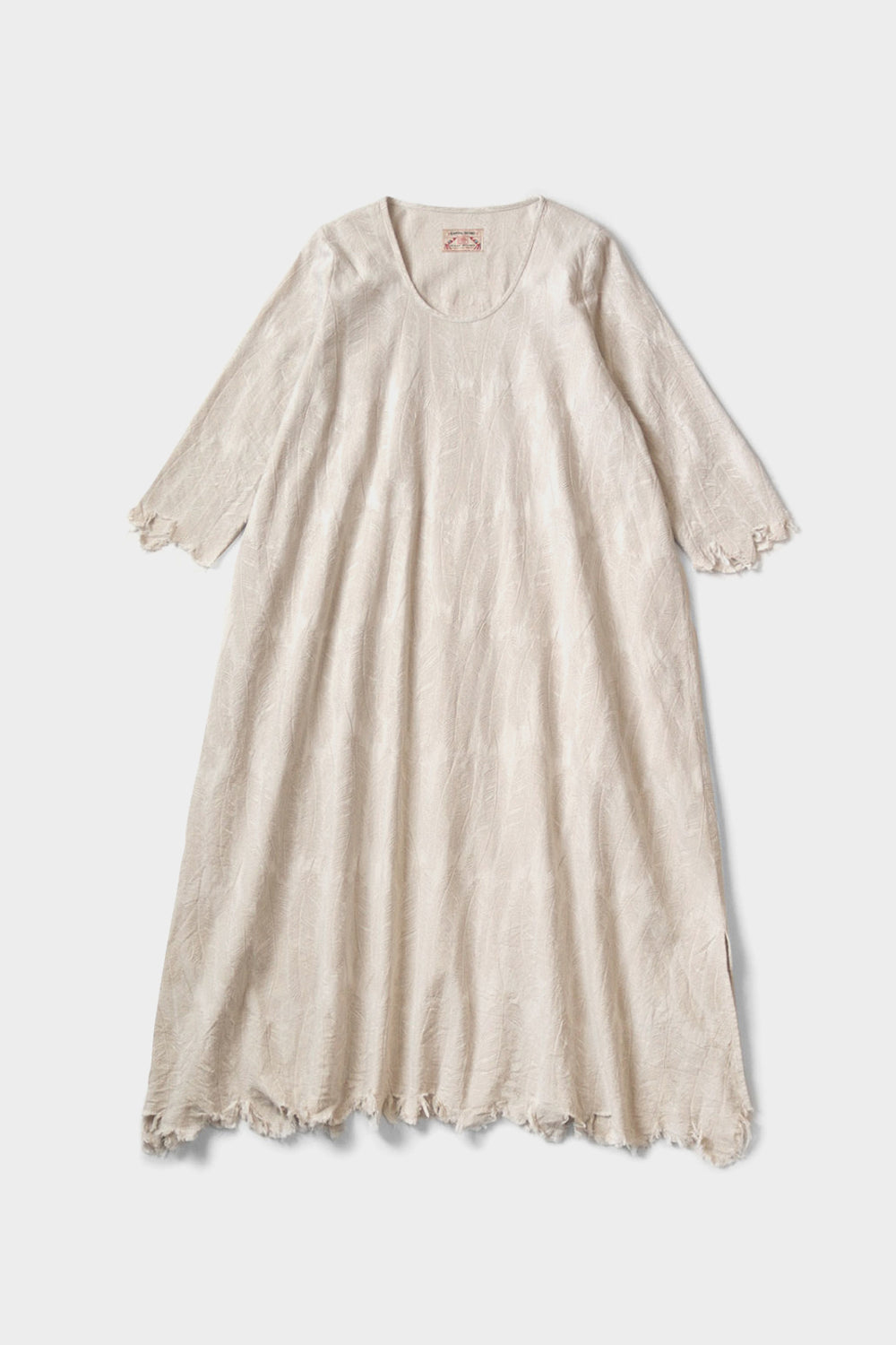 5oz MAGPIE Denim OLIVE Dress, Ecru