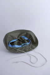HANA Hat, Olive with Beige Ribbon