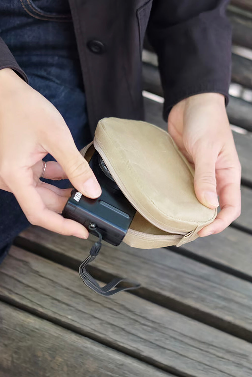 Square Pouch Small Brown