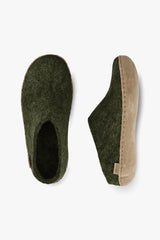 Forest Green Slippers
