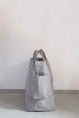 Side Pocket Tote Bag Gray