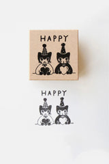 Aiko Fukawa Stamp HAPPY