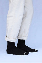 Silk Cotton Socks Black