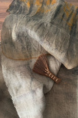 Rust Dyed Linen Textile B