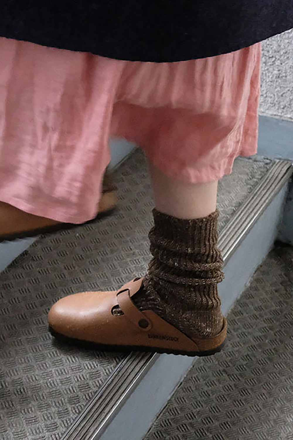 Hemp Cotton Ribbed Socks Khaki