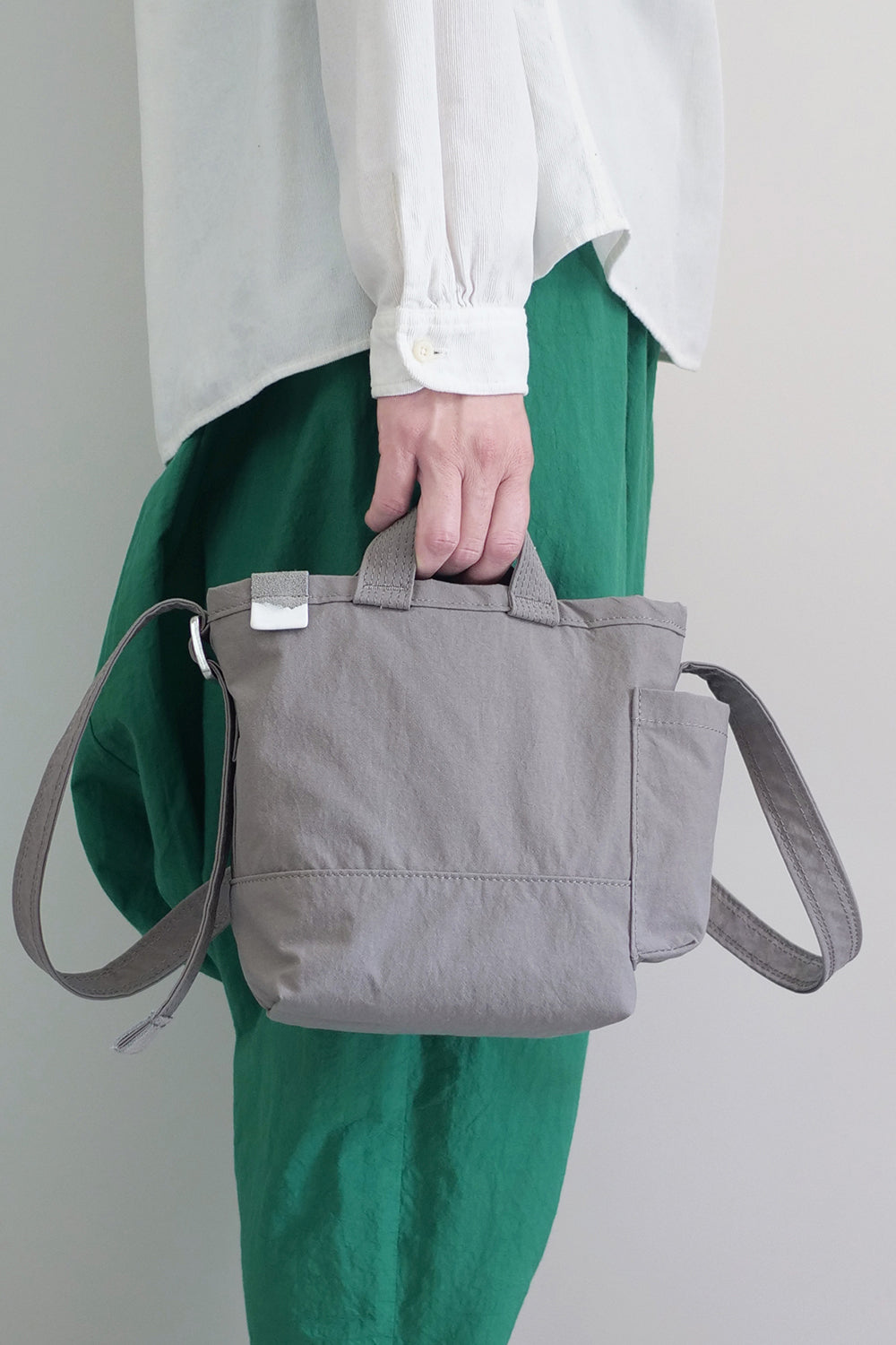 Side Pocket Tote Mini Gray