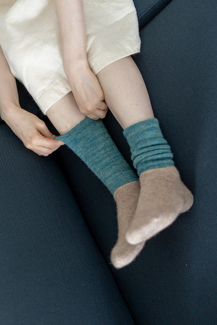 Mohair Pile Socks, Trail Road