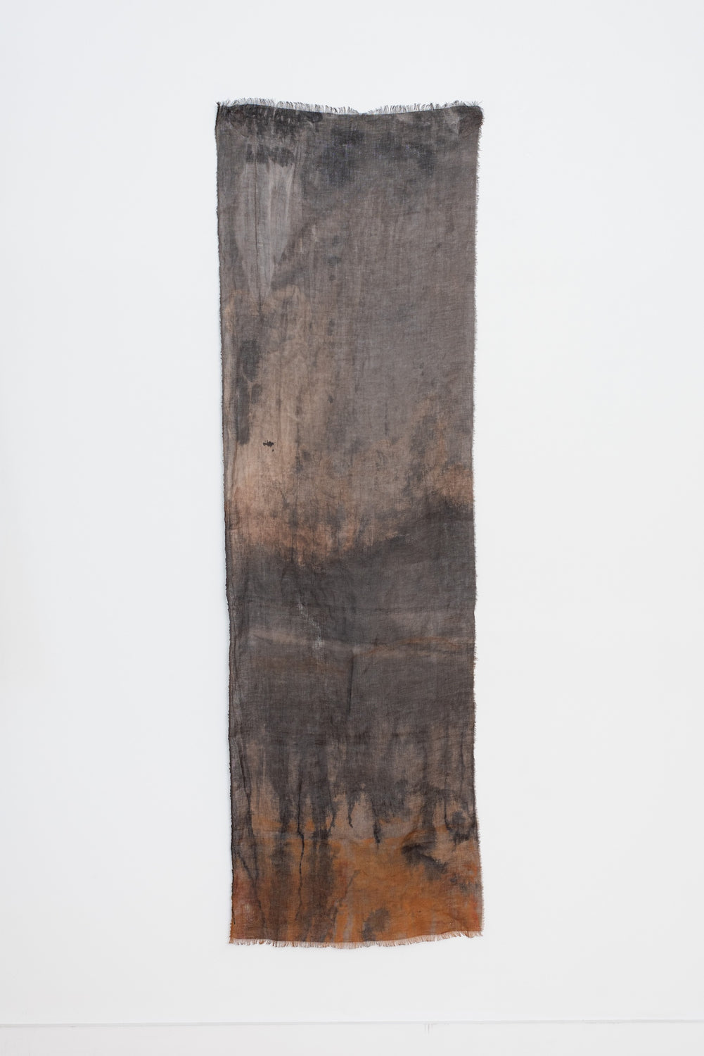 Rust Dyed Linen Textile A