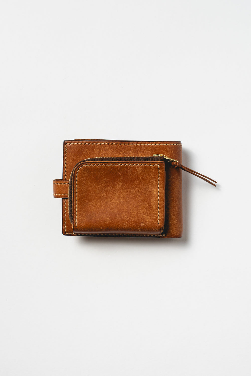 Bi-Fold Wallet with Coin Pocket, Camel