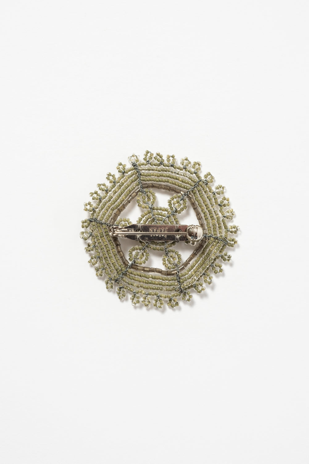 Kaleidoscope Brooch Light Greenish Gray