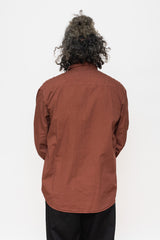 Broad Cloth Anorak Shirt Brown