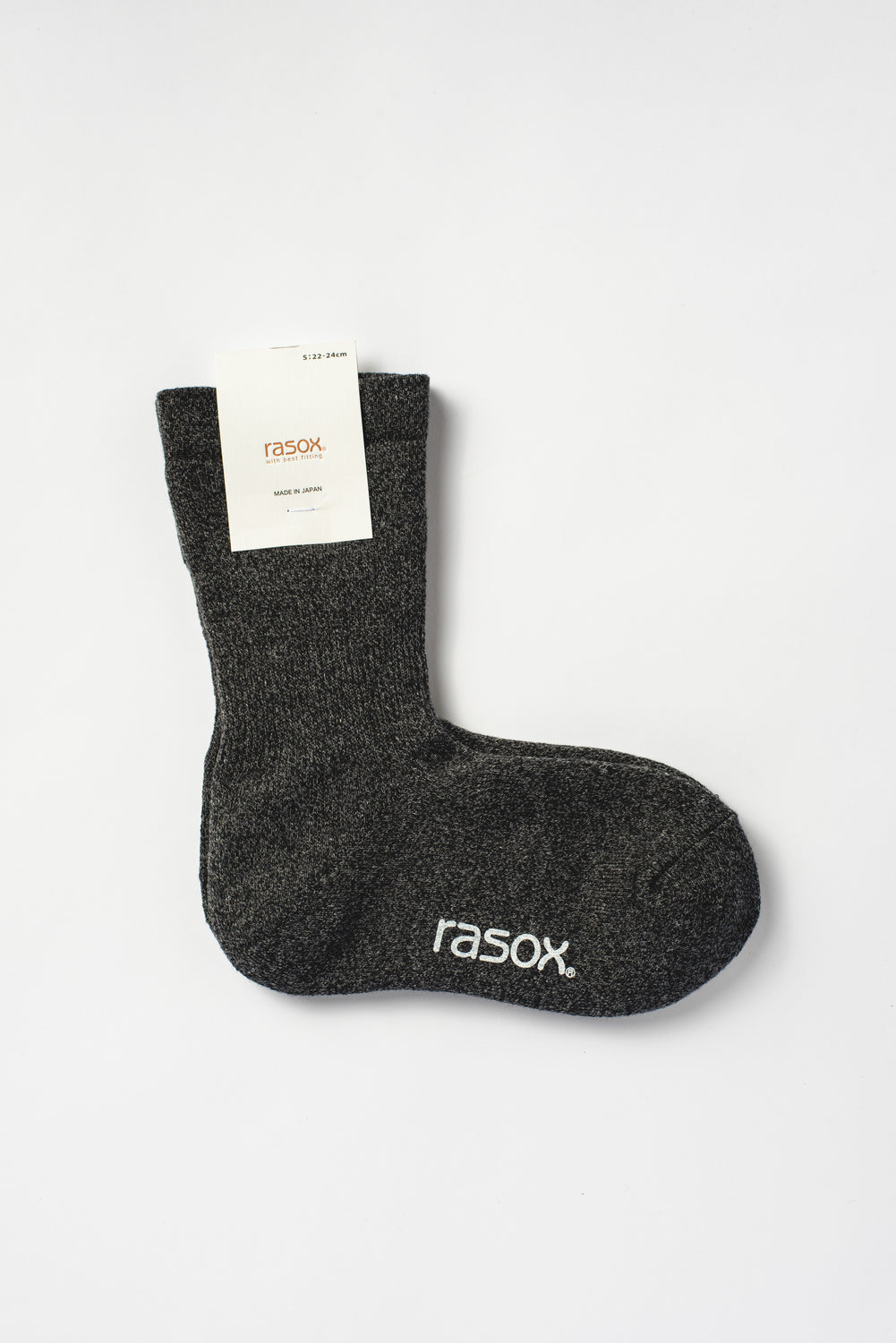Soft Pile Crew Socks Charcoal Heather