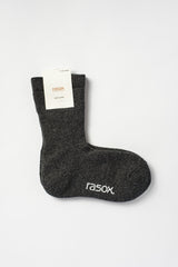 Soft Pile Crew Socks Charcoal Heather