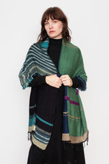 Roots Shawl MIDDLE 15 Wool/Cotton Mix