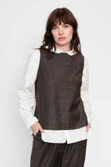 Envelope Top Brown Check