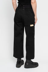 Stretch Chino TWIGGY 7-Stars Suspender Pants Black
