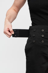 Stretch Chino TWIGGY 7-Stars Suspender Pants Black