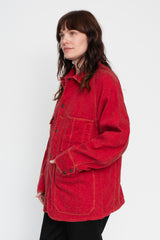 Twill Aging Wool CACTUS Coverall Fade Red