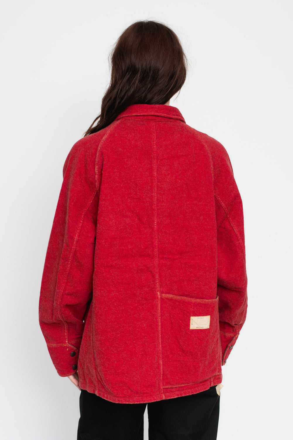 Twill Aging Wool CACTUS Coverall Fade Red