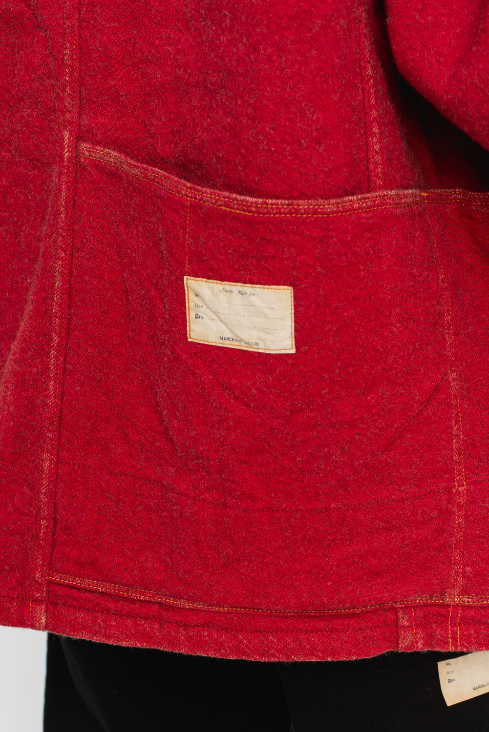 Twill Aging Wool CACTUS Coverall Fade Red