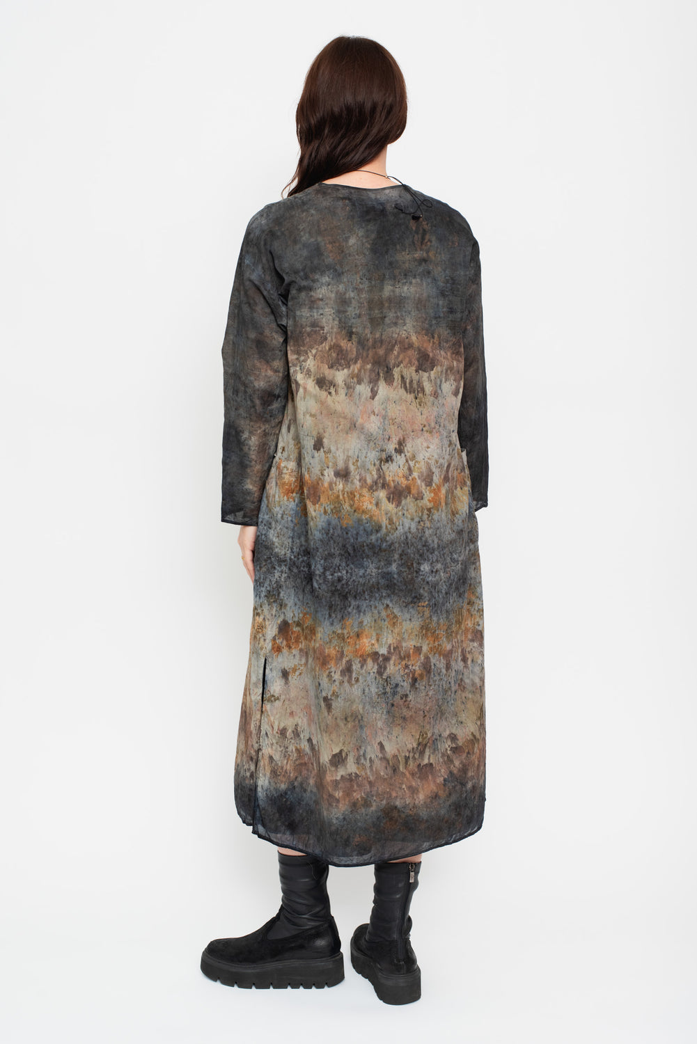 Wrap Dress or Duster, Botanical Dye