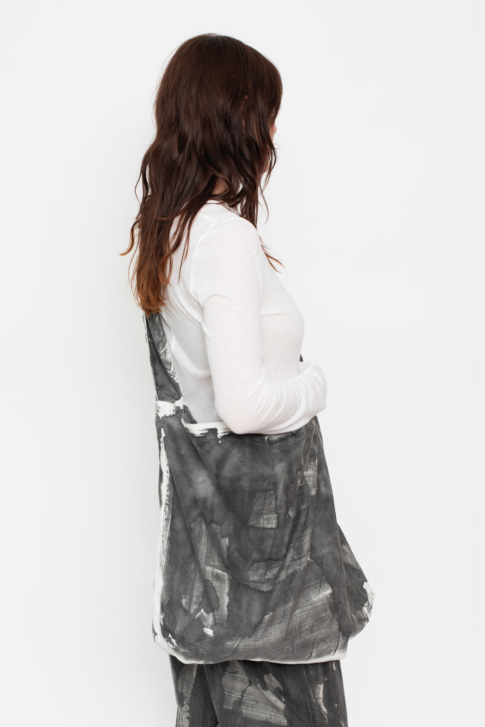 Large Sumi Ink Dyed Bag