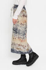 Botanical Dyed Wrap Skirt Wool/Cotton Mix