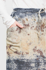 Botanical Dyed Wrap Skirt Wool/Cotton Mix