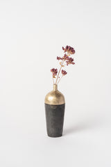 Small Bronze and Aluminum Vase
