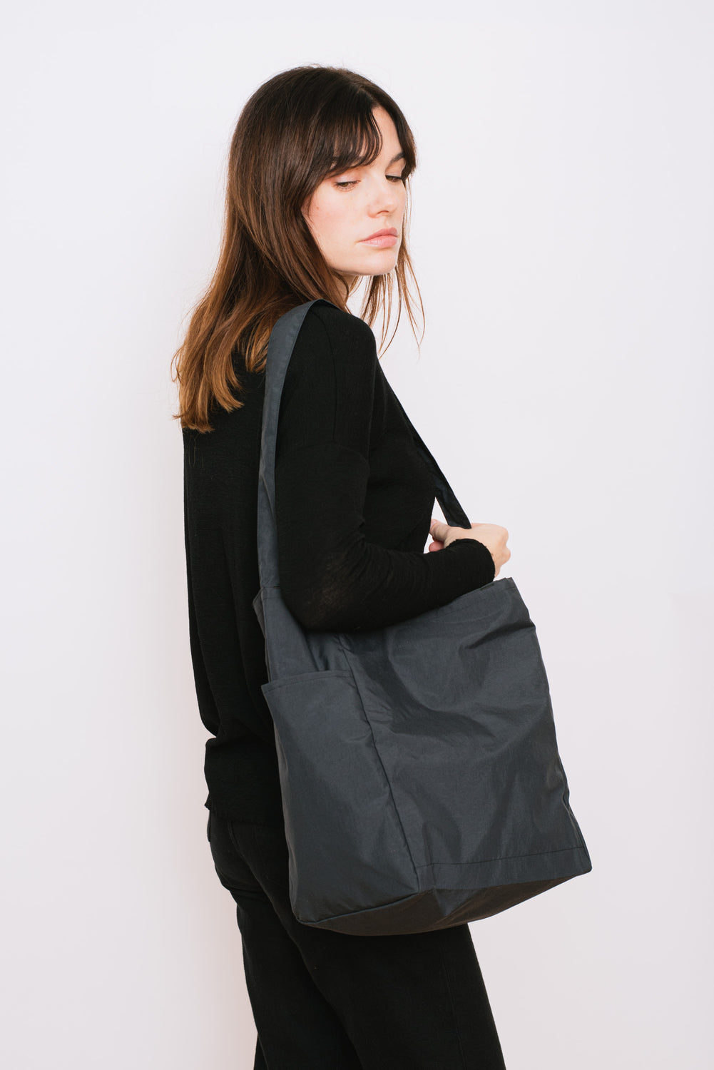 Pocketable Tote Bag Dark Gray